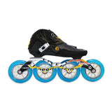 4 wheel 100mm speed skate black