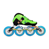 4 wheel 100mm speed skate green