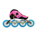4 wheel 100mm speed skate pink