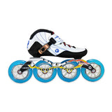 4 wheel 100mm speed skate white