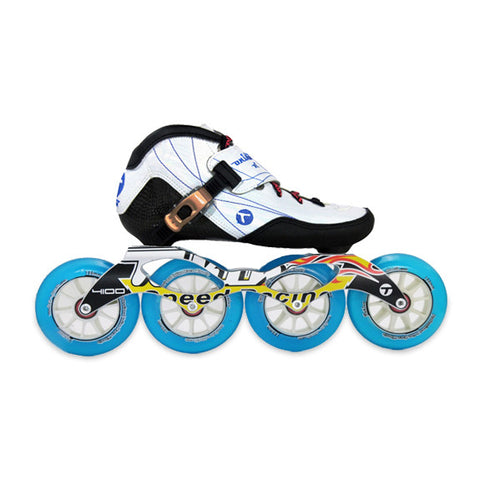 4 wheel 100mm speed skate white